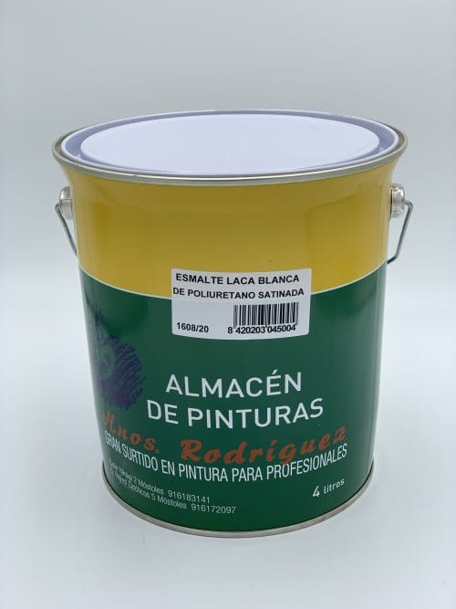 Esmalte Laca Poliuretano Satinado. Pinturas Hermanos Rodriguez.