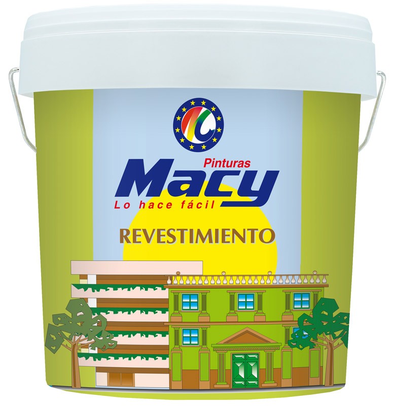 Revestimiento Fachadas Blanco Liso Antimoho. Macy.