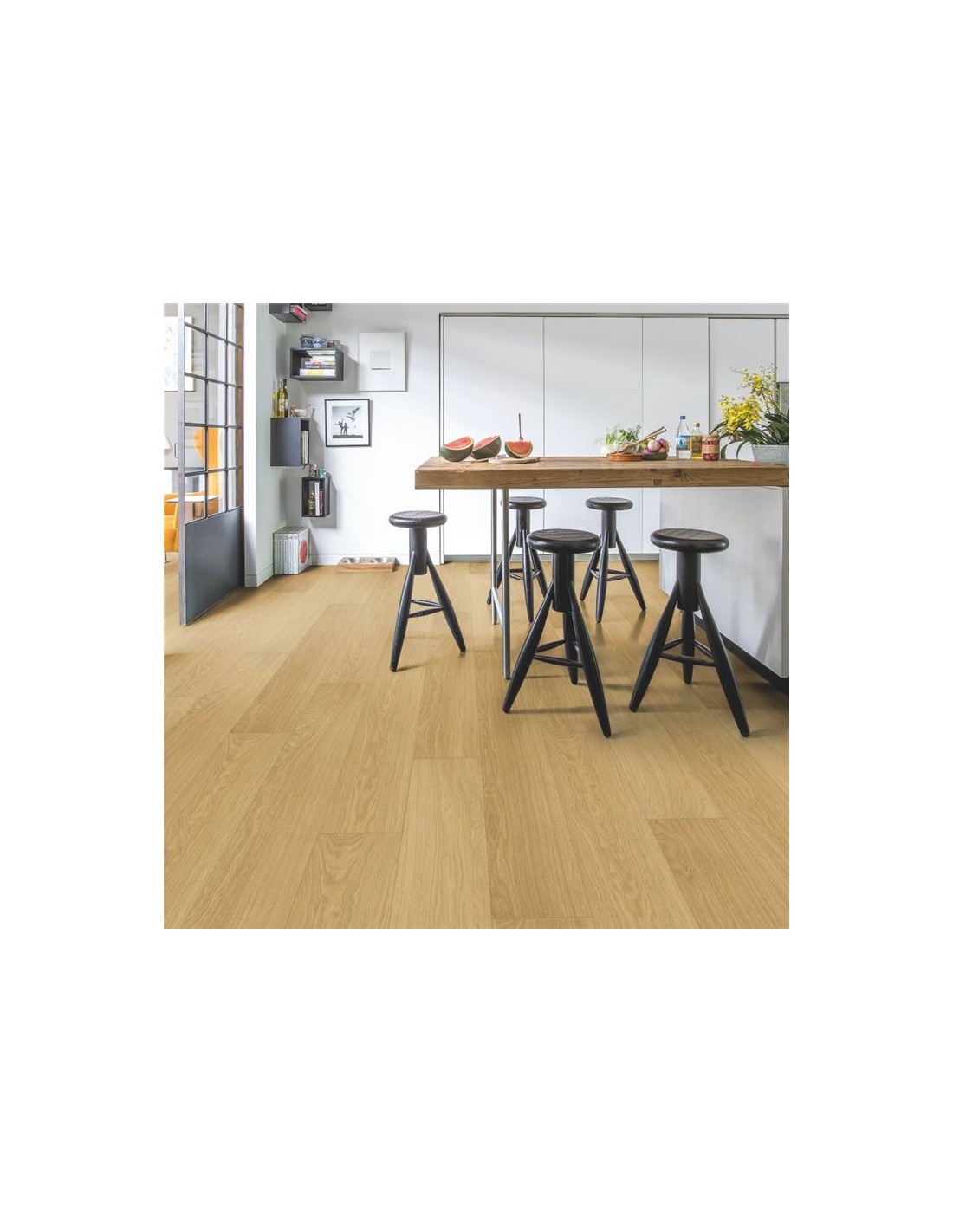 Quick Step.Impressive. Roble Barnizado Natural