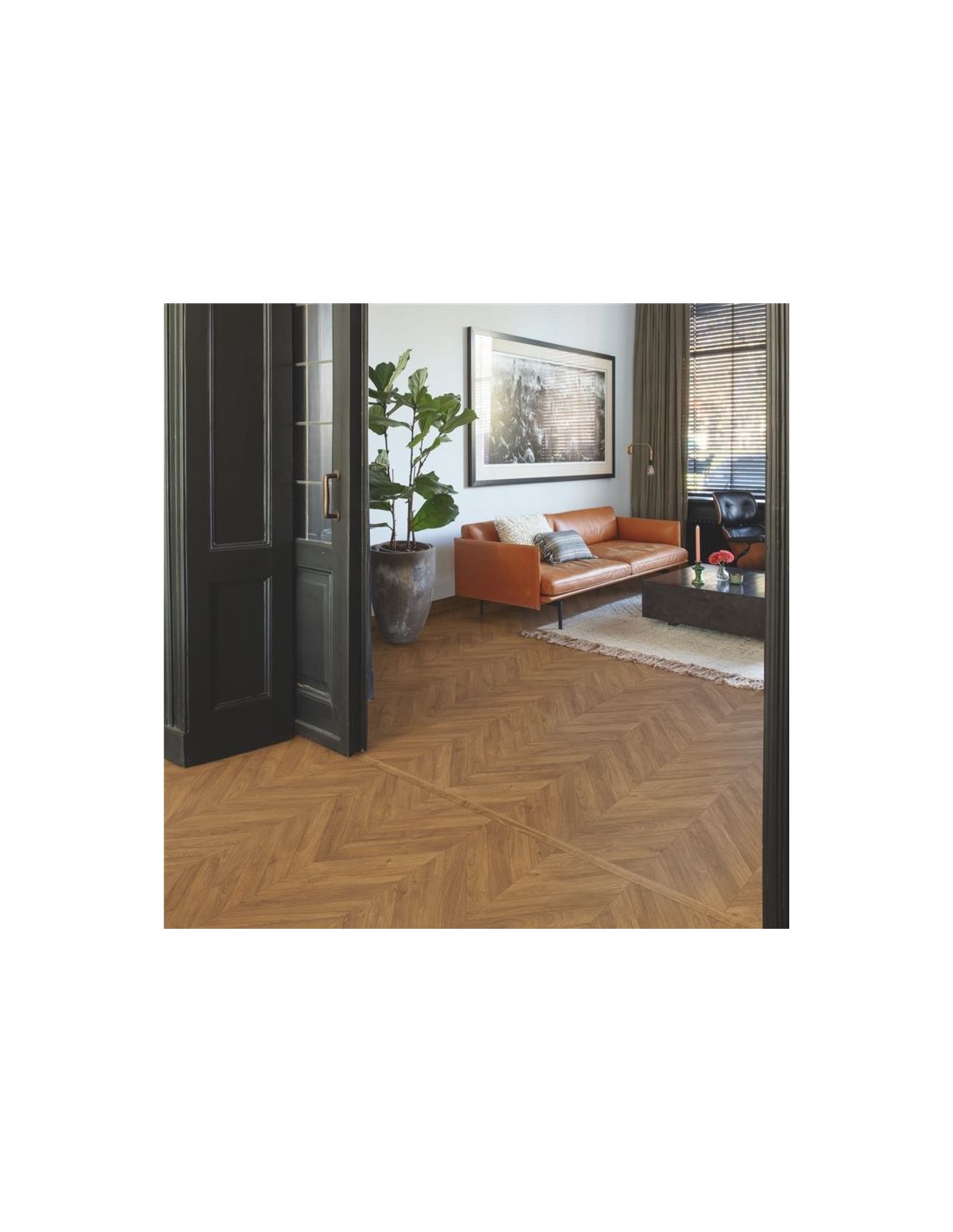 Quick Step.Impressive Patterns. Roble Marrón Chevron