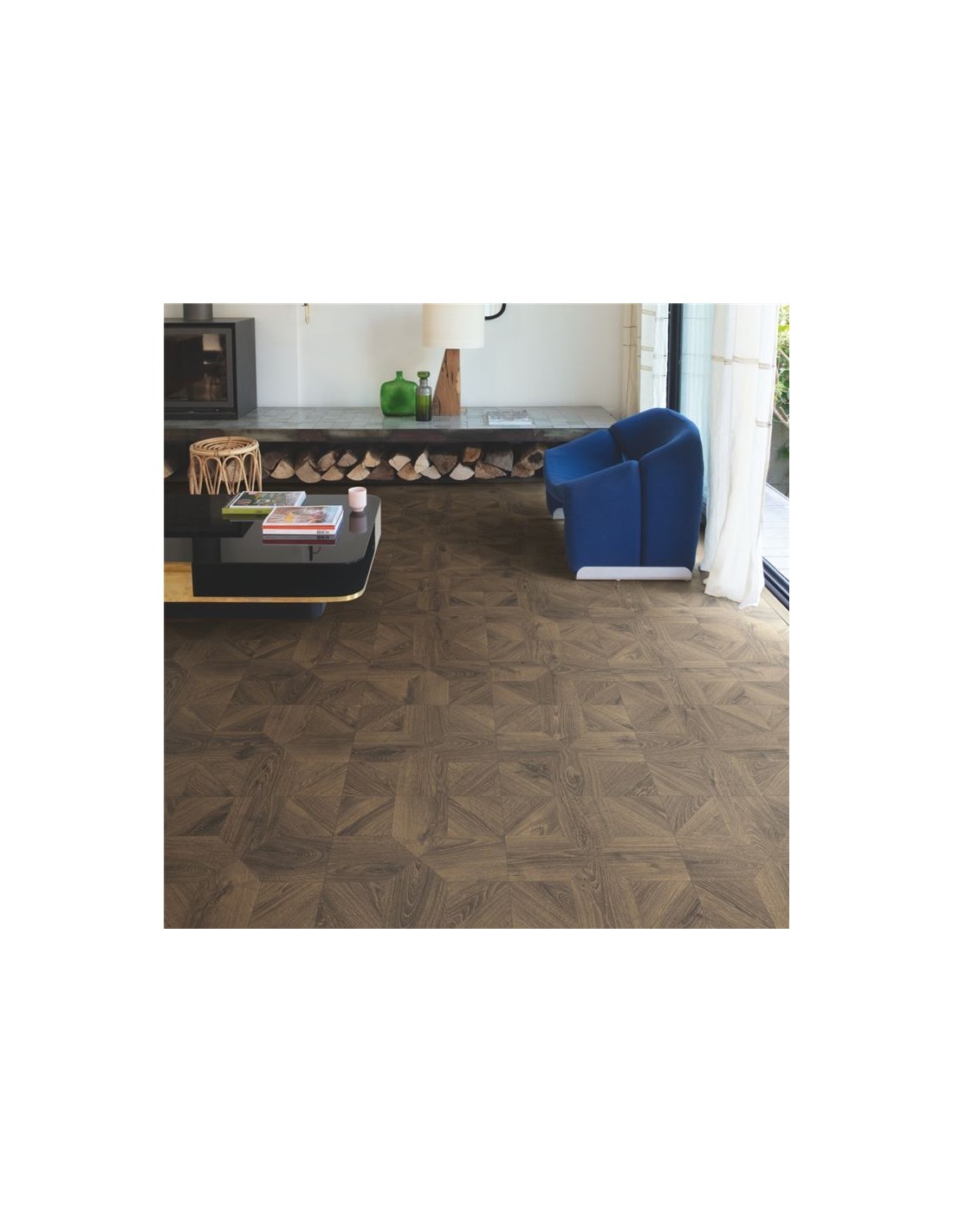 Quick Step.Impressive Patterns. Roble Royal Marrón Oscuro