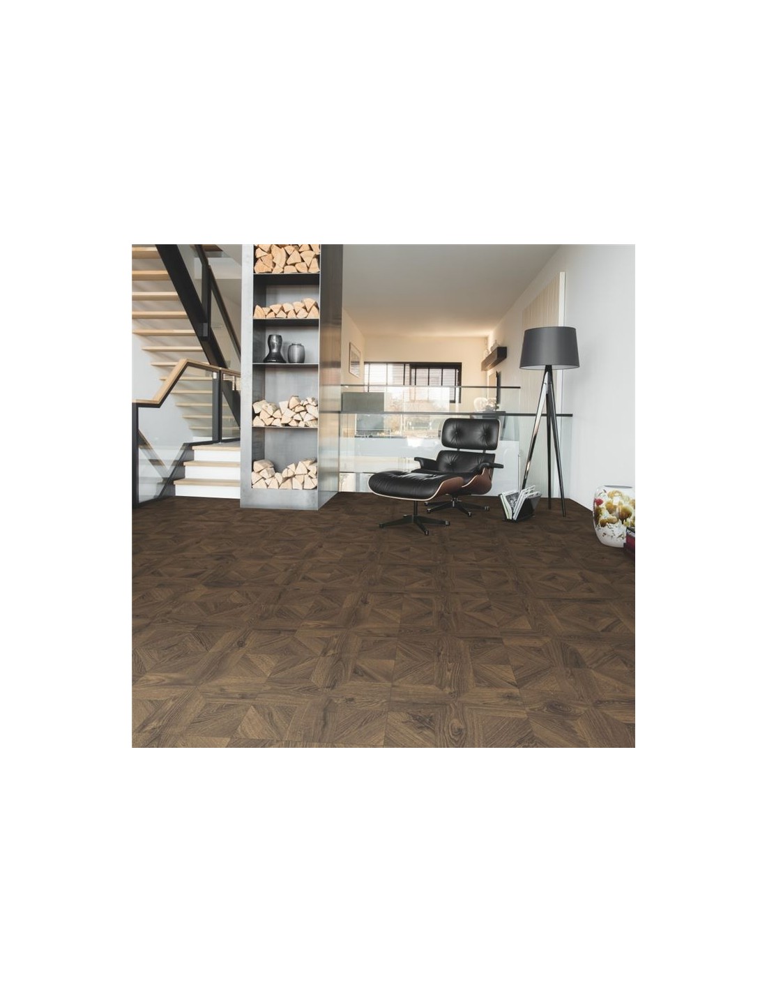 Quick Step.Impressive Patterns. Roble Royal Marrón Oscuro